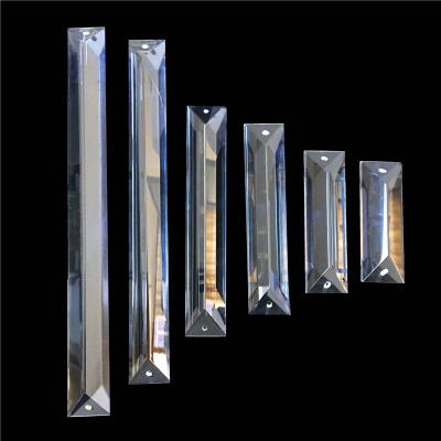 China Wholesale Custom Hotel Shiny and Bright Crystal Hanging Lamp Luxury Chandelier Pillars Decoration Crystal Chandelier Parts Transparent Crystal for sale