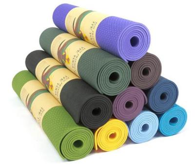 China 6mm TPE Fitness Yoga Mat Crack Resistance for home exercising for sale