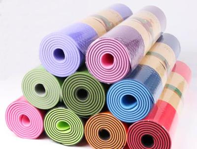 China SGS Certified TPE Home Gym Yoga Mat with high elasticity for sale