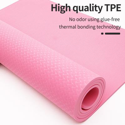 China Professional Sgs Certified TPE Material Yoga Mat 6mm For Pilates And Floor Exercises for sale