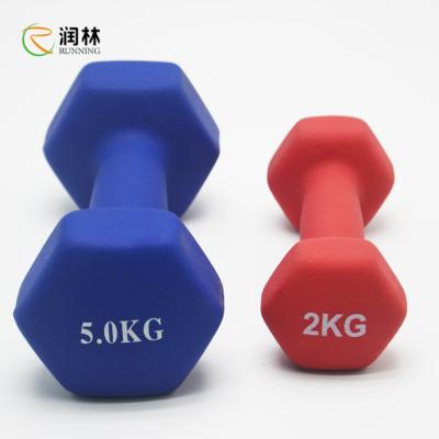 China Women Men Iron PVC Hex Dumbbell for resistance training for sale