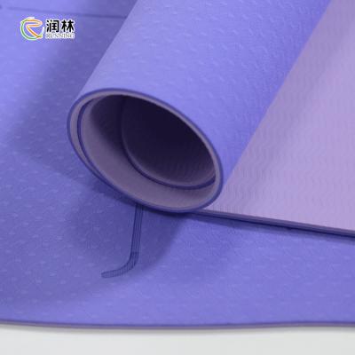 China TPE High Density Workout Mat single layer Natural Odorless for sale