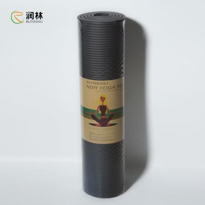 China single layer 15mm NBR Yoga Mat For Home Workout Floor Gym for sale