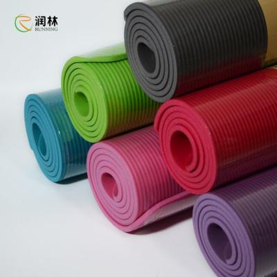 China All Purpose Thick NBR Yoga Mat 173cm*61cm With Carrying Strap for sale