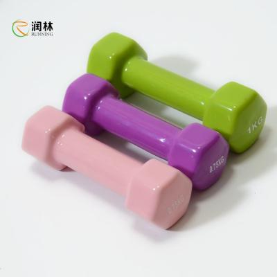 China Vinyl Coated 9.44'' Gym Dumbbell Set , SGS Neoprene Dumbbell Set for sale