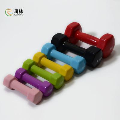 China D30mm Gym Dumbbell Set , 2.5KG Hexagon Dumbbell Set for Building Muscle for sale