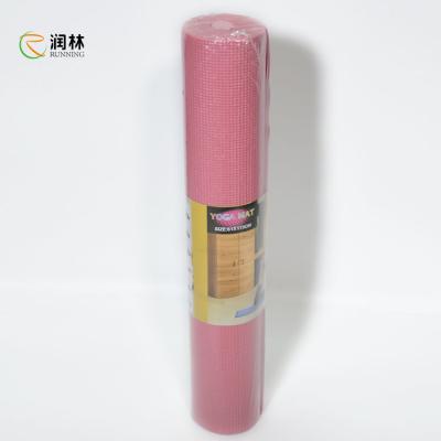 China single layer PVC Material Yoga Mat 173cm*61cm for Workout Routine for sale