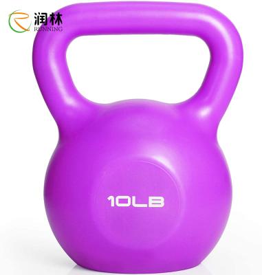 China Purple Full Body Building Strength Training Kettlebell 10 Lbs 15 Lbs 20 Lbs for sale