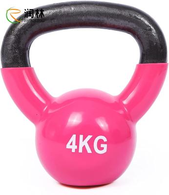 China Pink Body Solid Cast Iron Strength Training Kettlebell For Home Gym Workout for sale