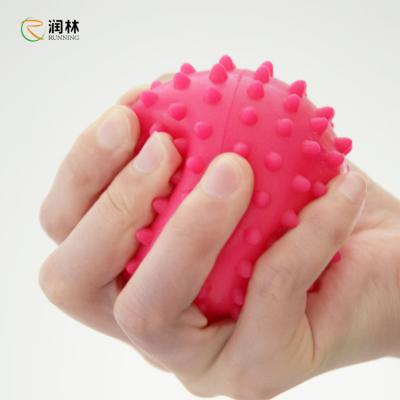 China Anti-Stress Colorful PVC Yoga Spiky Massage Ball Fitness Hand Foot Pain Relief for sale