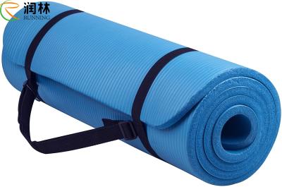 China High Density Anti Tear Pilate Exercise NBR Yoga Mat Light Weight 1cm Thick for sale