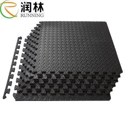 China Piso Tatami EVA Foam Floor Puzzle Carpet Grey Geometric Stylish Baby Triangle for sale