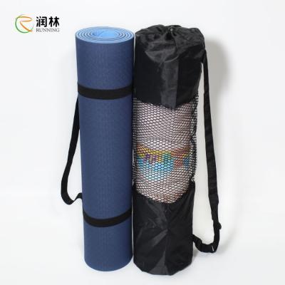 China Running Eco Friendly Material TPE Non Slip Yoga Mats 4mm 6mm 8mm Thickness for sale