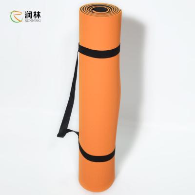 China Pilates Fitness Yoga Mat TPE Material Non Slip SGS Certified Thick 1/4