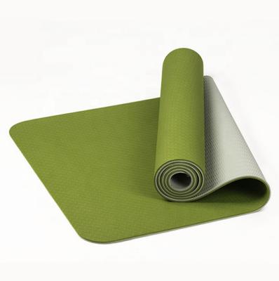 China Outdoor Travel Tpe Yoga Mat With Custom Printing / Color / Thickness / Logo for sale