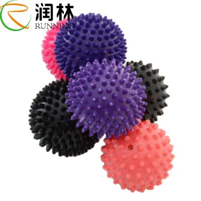 China PVC Rolling Yoga Spiky Massage Ball For Hand Foot Soles Sensory Training for sale