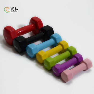 China Running Fitness Gym Dumbbell Sets Neoprene Iron Material for sale