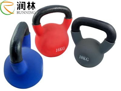 China Rubber Cast Iron Vinyl Gym Strength Adjustable Dumbbell Kettlebell Soft Coated for sale