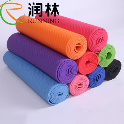 China Carrying Strap PVC Fitness Exercise Mat Non Slip For Pilates Yoga for sale