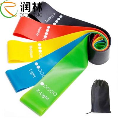 China Gym Yoga Resistance Band Loop Resistance Bands 5pcs Small Band Set for sale