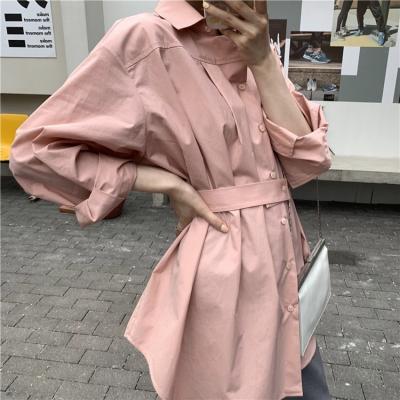 China ASM ANNA New Style Fashion Size Pink Shirt Viable Close Crowd Female Loose Shirt Blouse Small for sale