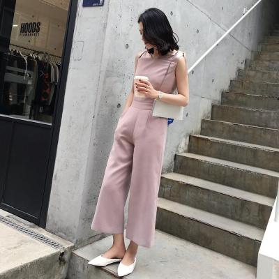 China ASM ANNA 2019 New Product Summer Viable Designed Women Slim Waist Ladies Sleeveless Overalls for sale