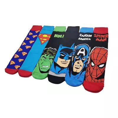 China A006 Cartoon Character Socks Personality Pop Logo Skateboarding Socks Breathable Cotton Socks for sale