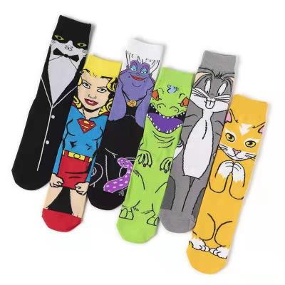 China A008 Breathable 2022 Combed Cotton Socks Cartoon Bugs Bunny Straight Socks for sale