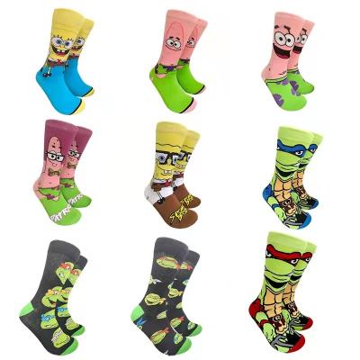 China A091 Cartoon Breathable Trend Bangs Movie Men And Women In Tube Socks for sale