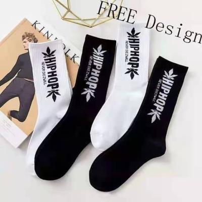 China S012 New trend European and American men's breathable street hop hip socks men's sports breathable socks for sale