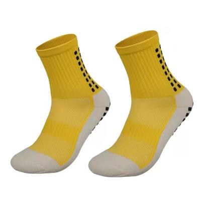 China Breathable S018 Football Boots Men Shaping Non Slip Tube Socks Thick Mens Towel Soles Professional Sports Socks for sale