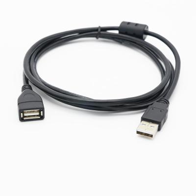 China COMPUTER Factory Price USB 2.0 Male to Female Data Cable AM ​​to AF Computer Adapter Cables Full Shield USB 2.0 Black Copper Cable for sale