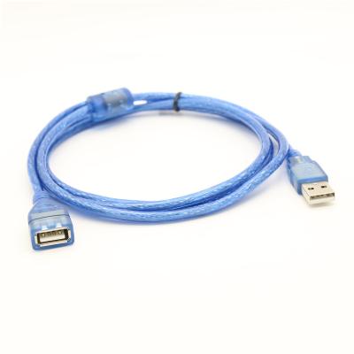 China Blue MP3/MP4 Player USB 2.0 Male to Female Data Cable AM ​​to AF Computer Adapter Cables Full Shield USB 2.0 Black Copper Extension Cable for sale