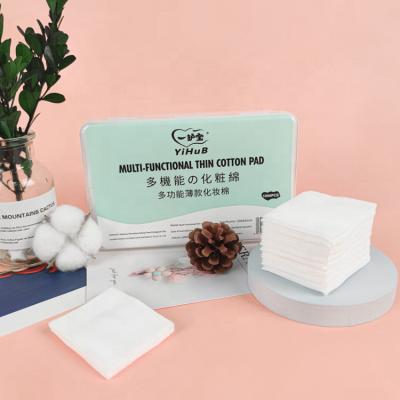 China Ultra Soft Sell Clean Disposable Soft And Soft Brand Cotton Disposable Square Makeup Pad Wholesale for sale