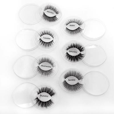 China Full Strip Lashes Wholesale Magnetic Lashes With Private Label Plug 7pair 3d False Mink Eyelash for sale