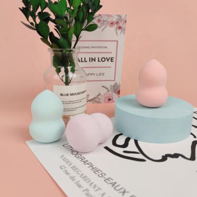 China Beauty Makeup Facial Sponge Beautiful High Quality Squash Shape Cut Sponge Beauty Cosmetic Egg Shaped Cosmetic Makeup Power Puff Blender for sale