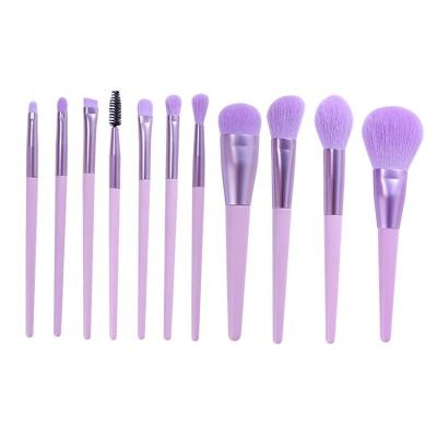 China Smudge Brush Makeup 11 Full Set Of Makeup Tools Loose Powder Brush Base Blush Nose Shadow Brush Makeup Brush for sale