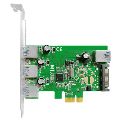 China PCI Express to USB Card Based on Renesas Host Controller IC Linkreal 4 USB 3.0 Type-A Port PCIe Expansion Card USB 3.0 to PCI Express Super-speed 5Gbps USB 3.0 Host Controller Card for sale