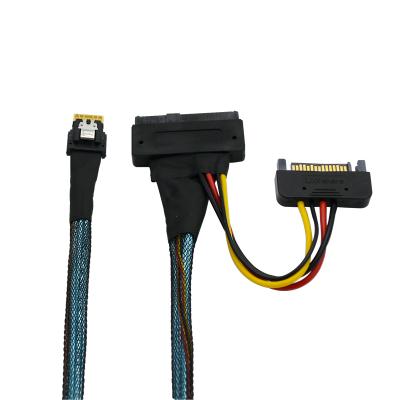 China COMPUTER Luxshare High Speed ​​PCIe 4.0 SAS SFF-8654 4i to SFF-8639 U.2 Cable for sale