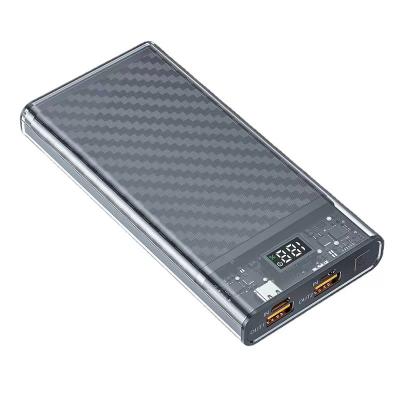 China Support new design transparent charging battery&power bank with black color zu verkaufen