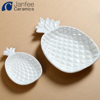 China Jewelry Packaging & Show White Porcelain Ring Holder Dish Ceramic Figural for sale