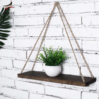 China Eco - Friendly Plant Rack Wood Indoor Hanging Rack for sale