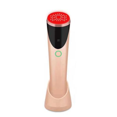 China Women Reusable Beauty Facial Heating Massager For Anti Wrinkle Red Light Therapy Facial Device For Skin Care for sale