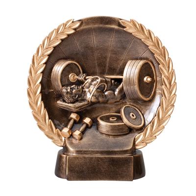 China Europe Resin Strongman Weightlifting Bodybuilding Trophy for sale