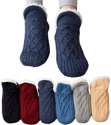 China Hot Sale Breathable Winter Socks Fuzzy Thicken Warm Thermal Soft Unisex Home Wear Slipper Socks Anti Slip Home Slippers for sale