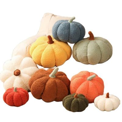 China Viable Hot Sale Plush Pumpkin Toys Fall Decor Sofa Bedroom Pillow Throw Stuffed Bed Cushion Halloween Pumpkin Pillow for sale