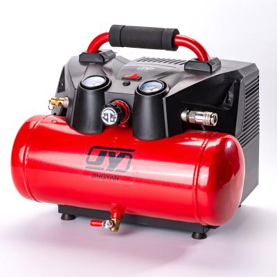 China 800w 6L 36v Oil Free CE GS Belt Drive Lithium Ion Battery Brush Motor 8bar Portable Cordless Air Compressor for sale