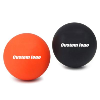 China Custom Lacrosse Sports Logo Silicone Silk Laser Engraving NCAA Lacrosse Balls for sale