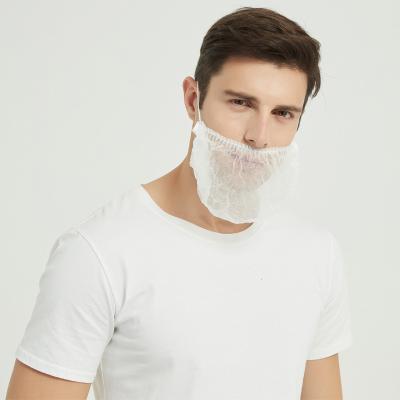 China Eco - Friendly Wholesale White Black Disposable Nonwoven Beard Cover for sale