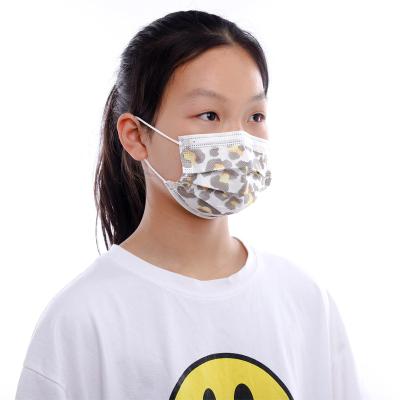 China Kids Breathable Disposable Shield Kids Cute Face Mask For 3 Ply Disposable Facemask for sale